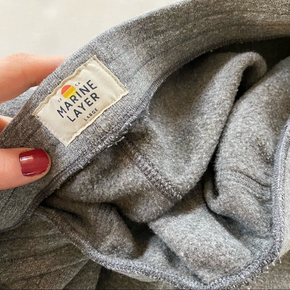 Marine Layer Mens Jogger Sweatpants Size Large Heathered Gray Sweats Pants - Picture 6 of 10